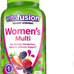vitafusion Women's Multivitamin Gummies, Berry Flavored Womens Daily Multivitamins