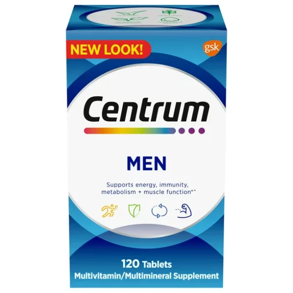 Centrum Multivitamins for Men, MultivitaminMultimineral Supplement with Vitamin D3 - 120 Count